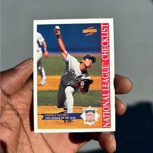 Russ Baseball Card - Hideo Nomo Rookie of the Year